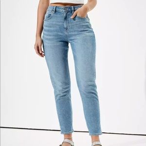 tall AE stretch mom jean